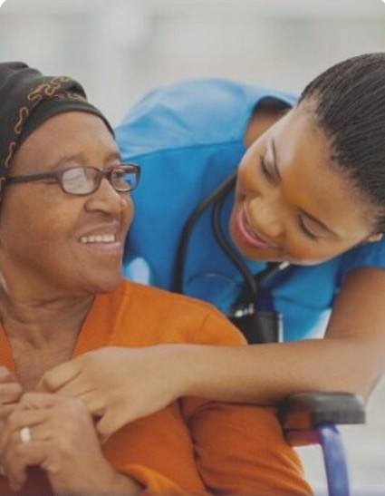 A person living independently with support